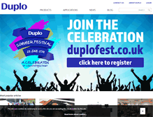 Tablet Screenshot of duplointernational.com